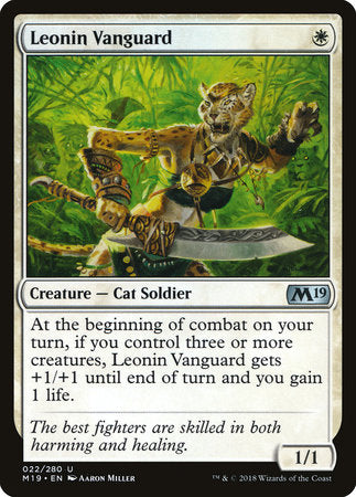 Leonin Vanguard [Core Set 2019] | Enigma On Main