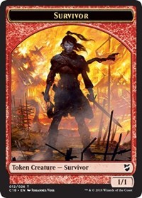 Survivor // Myr (023) Double-sided Token [Commander 2018 Tokens] | Enigma On Main