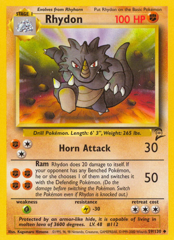 Rhydon (59/130) [Base Set 2] | Enigma On Main