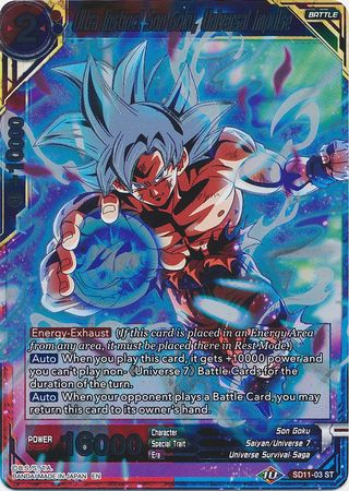 Ultra Instinct Son Goku, Universal Impulse (Gold Stamped) (Starter Deck Exclusive) (SD11-03) [Universal Onslaught] | Enigma On Main