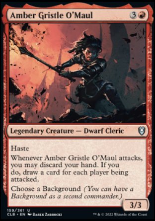 Amber Gristle O'Maul [Commander Legends: Battle for Baldur's Gate] | Enigma On Main