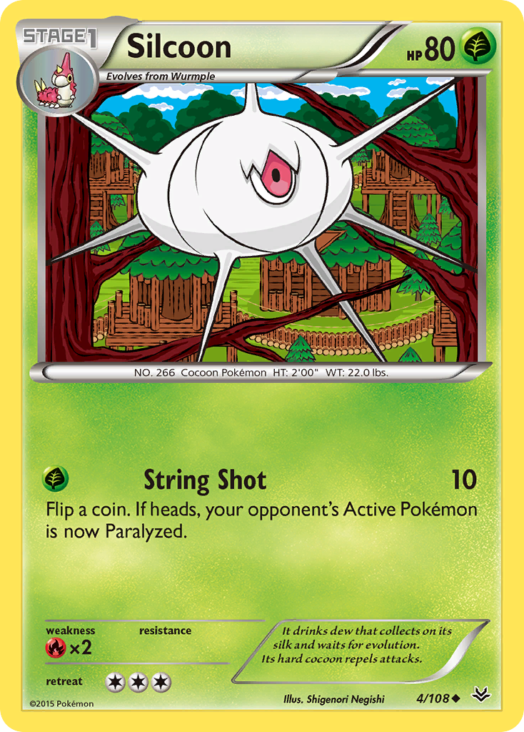 Silcoon (4/108) [XY: Roaring Skies] | Enigma On Main
