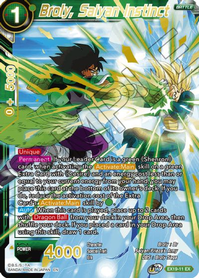 Broly, Saiyan Instinct (EX19-11) [Special Anniversary Set 2021] | Enigma On Main