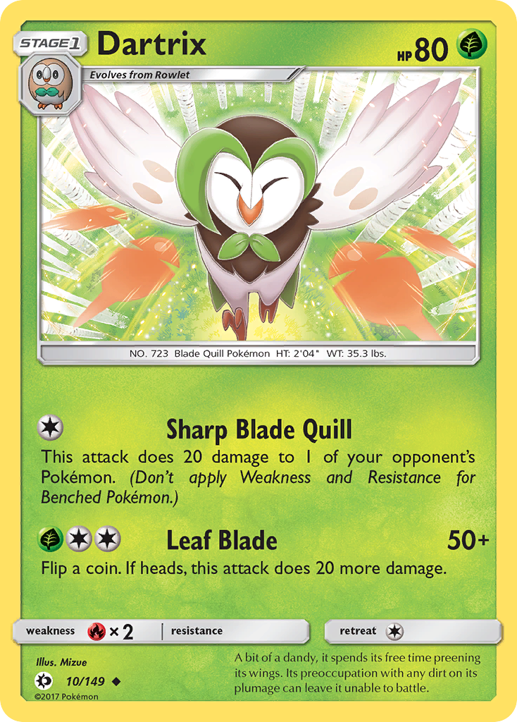 Dartrix (10/149) [Sun & Moon: Base Set] | Enigma On Main