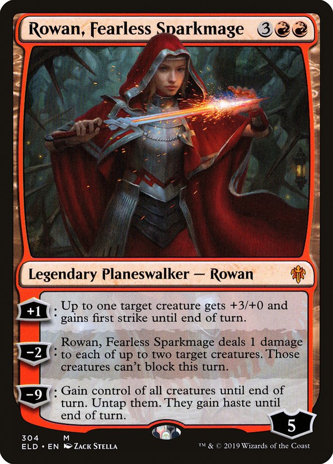 Rowan, Fearless Sparkmage [Throne of Eldraine] | Enigma On Main