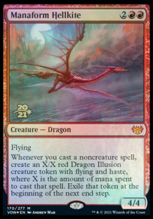 Manaform Hellkite [Innistrad: Crimson Vow Prerelease Promos] | Enigma On Main