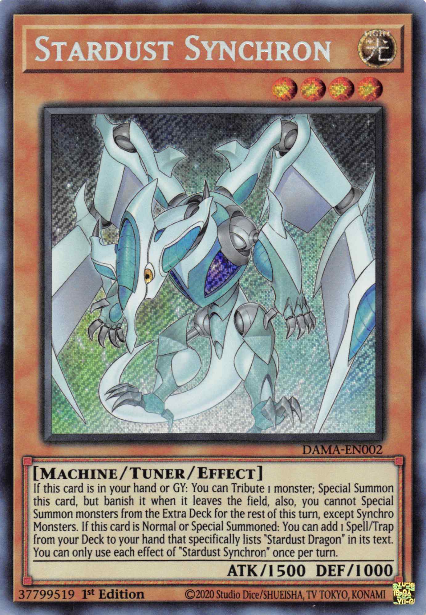 Stardust Synchron [DAMA-EN002] Secret Rare | Enigma On Main