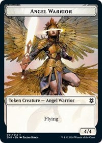Angel Warrior // Insect Double-sided Token [Zendikar Rising Tokens] | Enigma On Main
