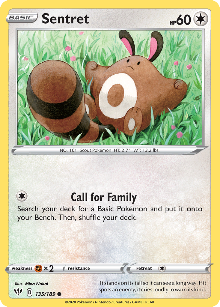 Sentret (135/189) [Sword & Shield: Darkness Ablaze] | Enigma On Main