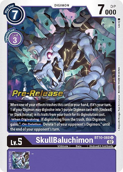 SkullBaluchimon [BT10-080] [Xros Encounter Pre-Release Cards] | Enigma On Main