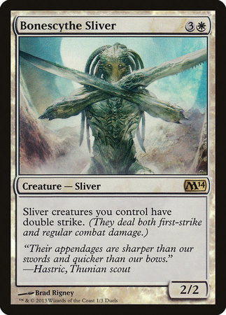 Bonescythe Sliver [Duels of the Planeswalkers Promos 2013] | Enigma On Main