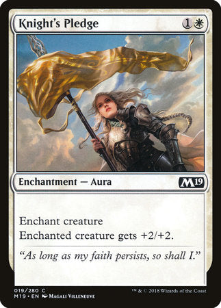 Knight's Pledge [Core Set 2019] | Enigma On Main