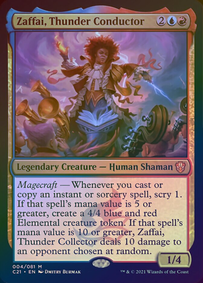 Zaffai, Thunder Conductor (Display Commander) [Commander 2021] | Enigma On Main