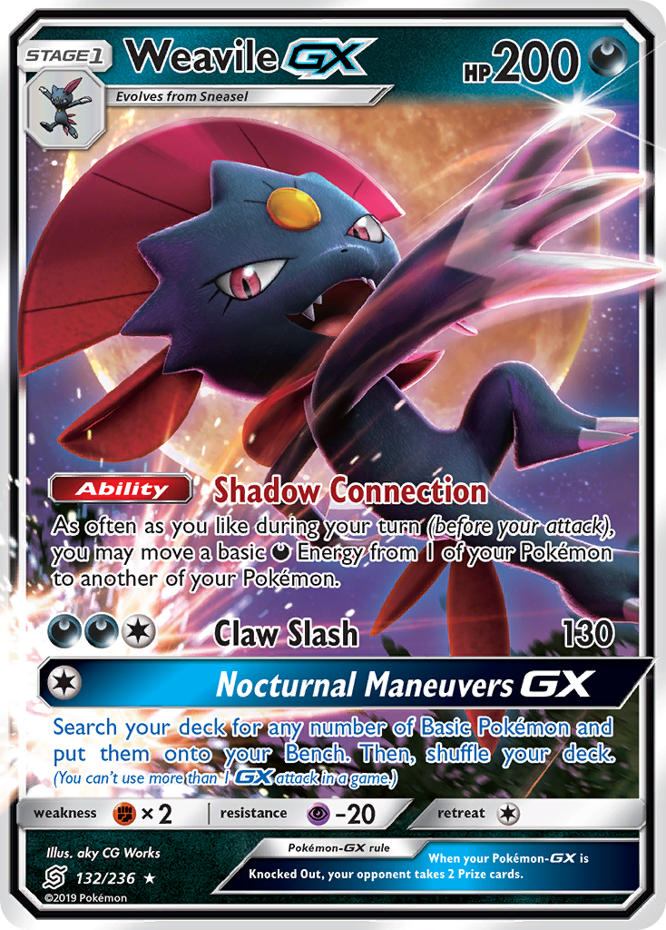 Weavile GX (132/236) [Sun & Moon: Unified Minds] | Enigma On Main