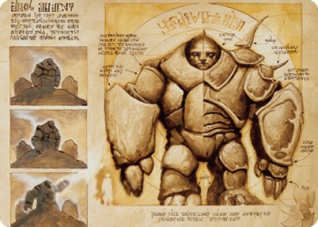 Precursor Golem Art Card [The Brothers' War Art Series] | Enigma On Main