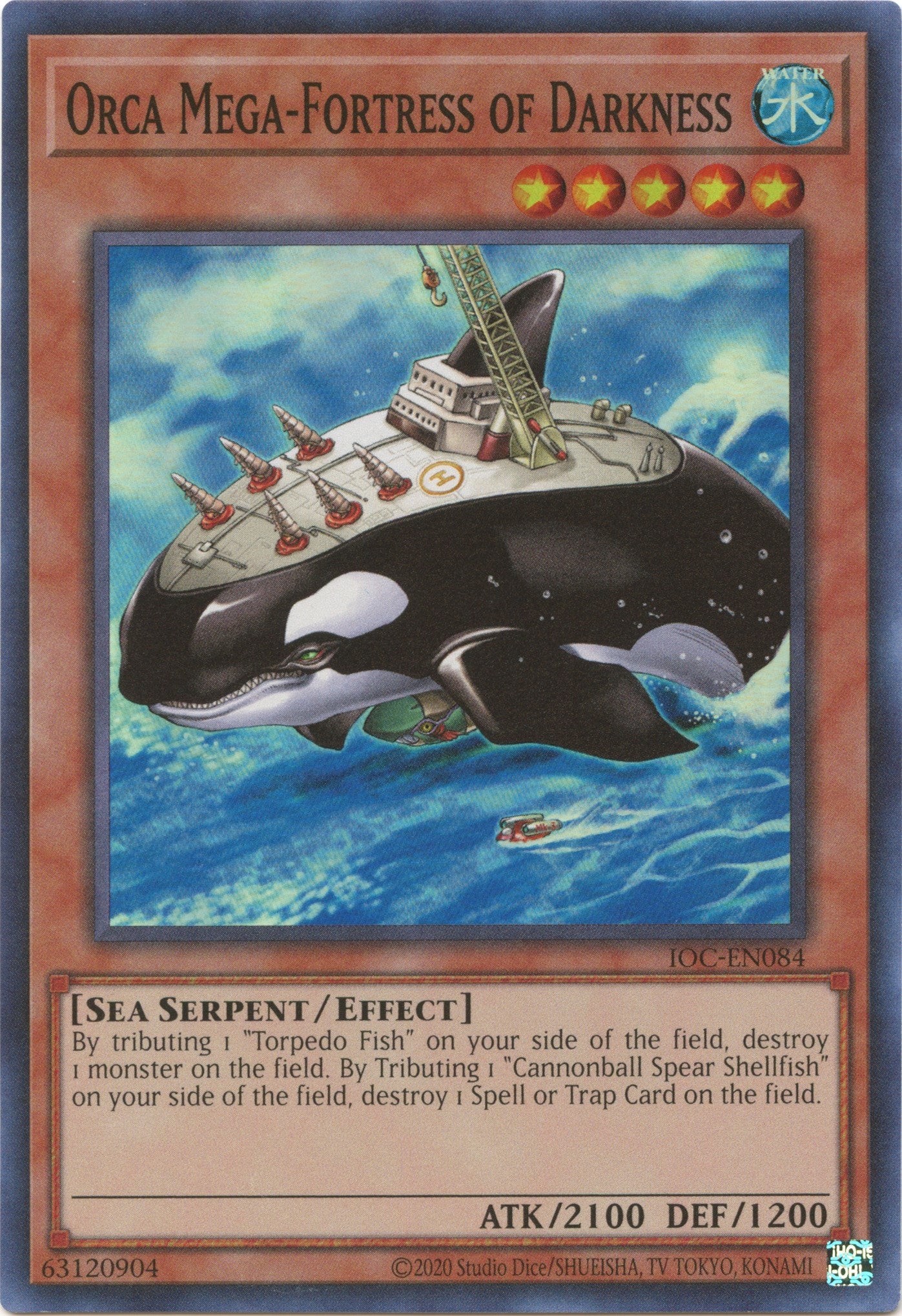 Orca Mega-Fortress of Darkness (25th Anniversary) [IOC-EN084] Super Rare | Enigma On Main