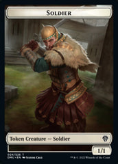 Soldier // Knight Double-sided Token [Dominaria United Tokens] | Enigma On Main