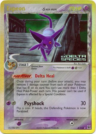 Espeon (4/113) (Delta Species) (Stamped) [EX: Delta Species] | Enigma On Main