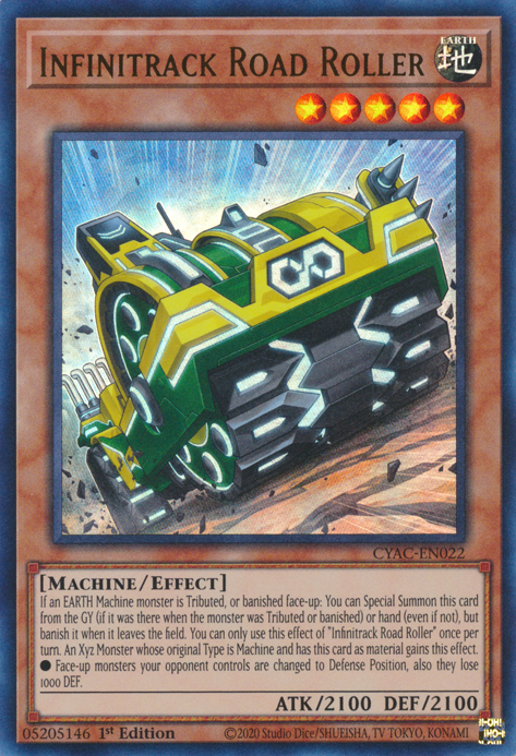 Infinitrack Road Roller [CYAC-EN022] Ultra Rare | Enigma On Main