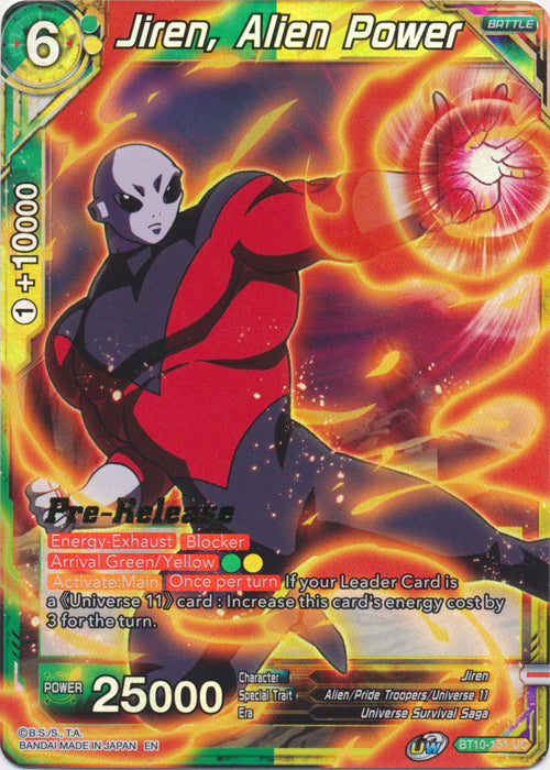 Jiren, Alien Power (BT10-151) [Rise of the Unison Warrior Prerelease Promos] | Enigma On Main