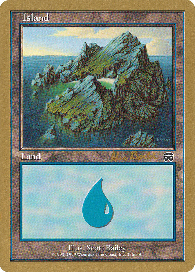 Island (ab336) (Alex Borteh) [World Championship Decks 2001] | Enigma On Main