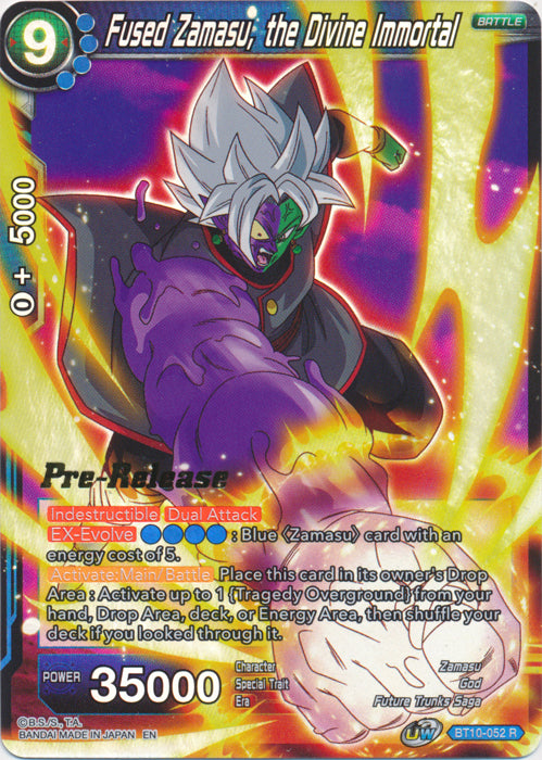 Fused Zamasu, the Divine Immortal (BT10-052) [Rise of the Unison Warrior Prerelease Promos] | Enigma On Main