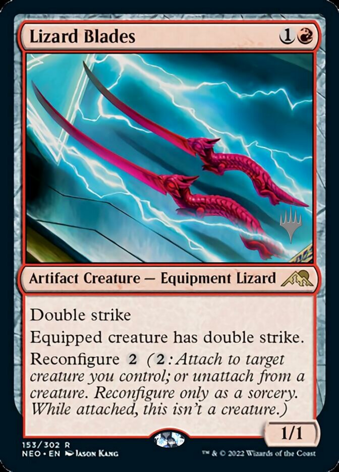 Lizard Blades (Promo Pack) [Kamigawa: Neon Dynasty Promos] | Enigma On Main