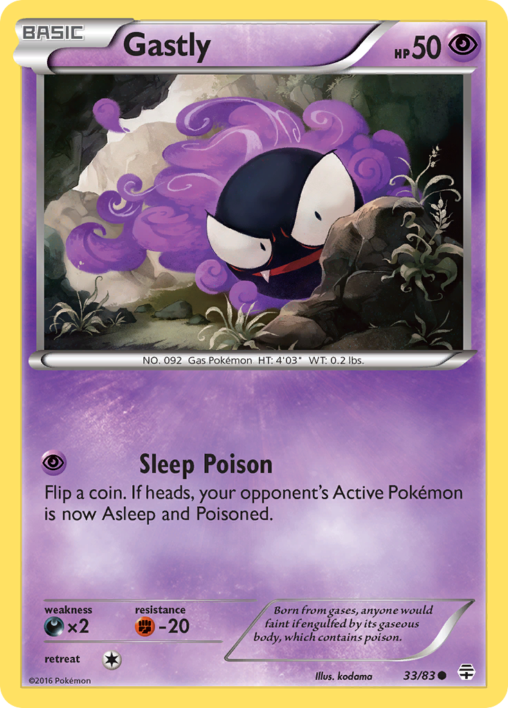 Gastly (33/83) [XY: Generations] | Enigma On Main