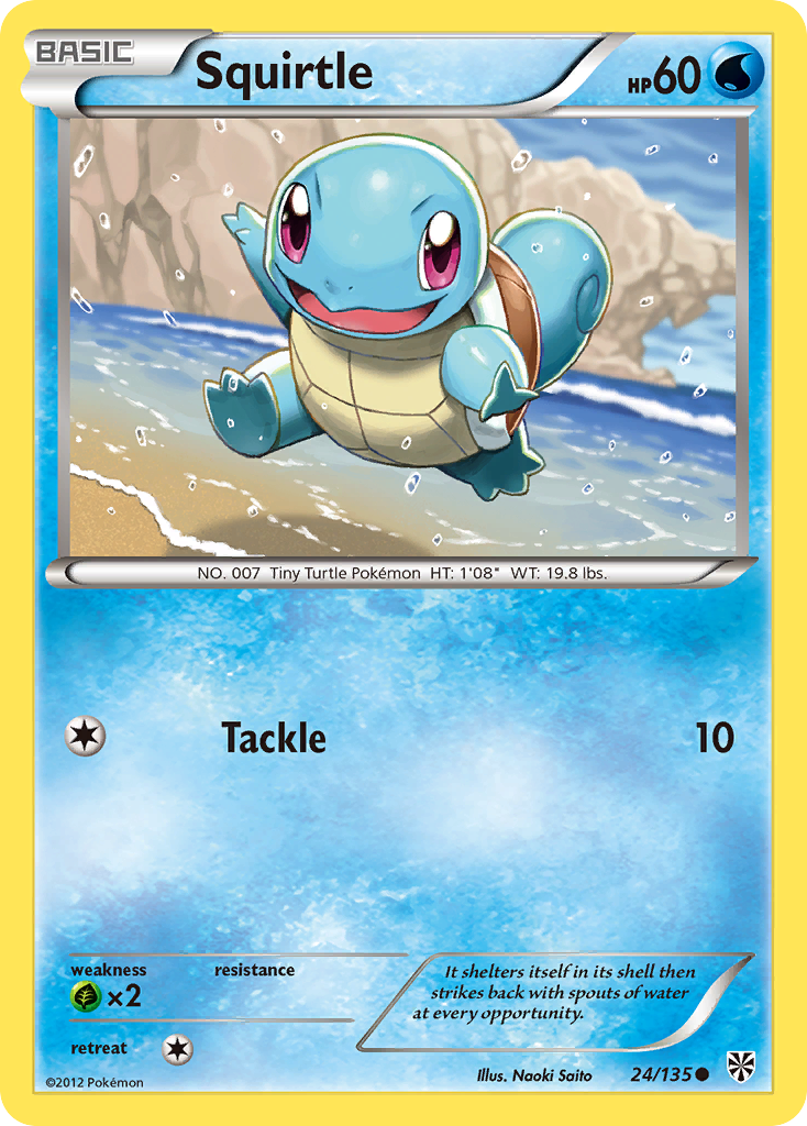 Squirtle (24/135) [Black & White: Plasma Storm] | Enigma On Main