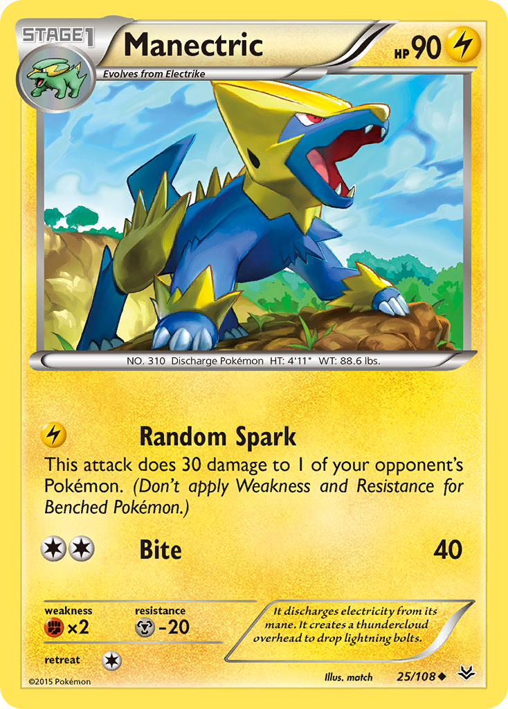 Manectric (25/108) [XY: Roaring Skies] | Enigma On Main