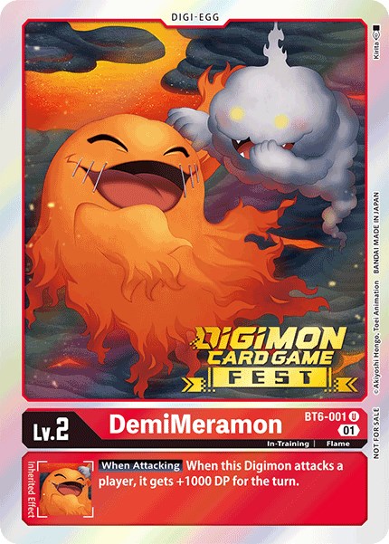 DemiMeramon [BT6-001] (Digimon Card Game Fest 2022) [Double Diamond Promos] | Enigma On Main