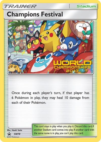 Champions Festival (SM78) (2017) [Sun & Moon: Black Star Promos] | Enigma On Main