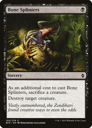 Bone Splinters [Battle for Zendikar] | Enigma On Main