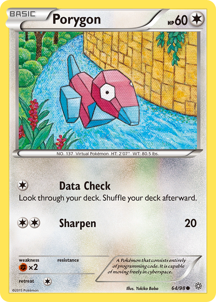 Porygon (64/98) [XY: Ancient Origins] | Enigma On Main