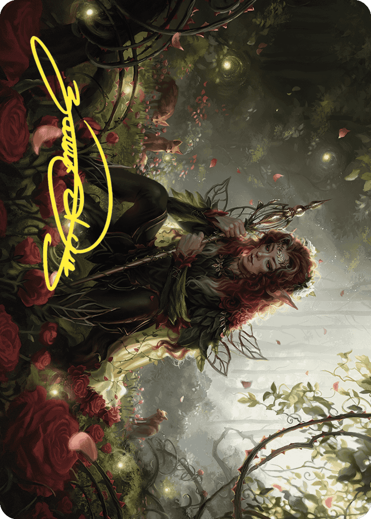 Yenna, Redtooth Regent Art Card (Gold-Stamped Signature) [Wilds of Eldraine Art Series] | Enigma On Main