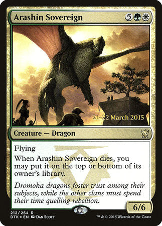 Arashin Sovereign [Dragons of Tarkir Promos] | Enigma On Main