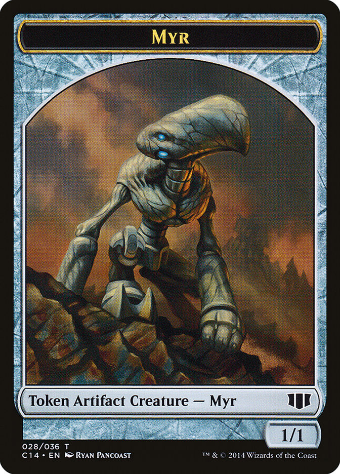 Myr // Pentavite Double-sided Token [Commander 2014 Tokens] | Enigma On Main