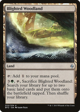 Blighted Woodland [Battle for Zendikar] | Enigma On Main