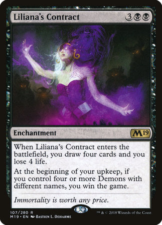 Liliana's Contract [Core Set 2019] | Enigma On Main