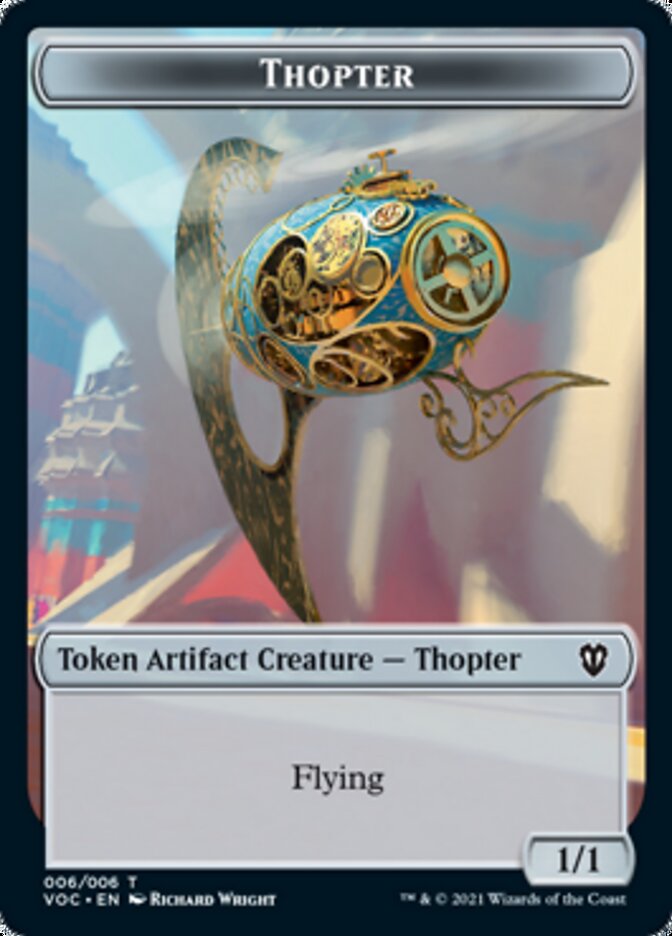 Spirit (003) // Thopter Double-sided Token [Innistrad: Crimson Vow Commander Tokens] | Enigma On Main