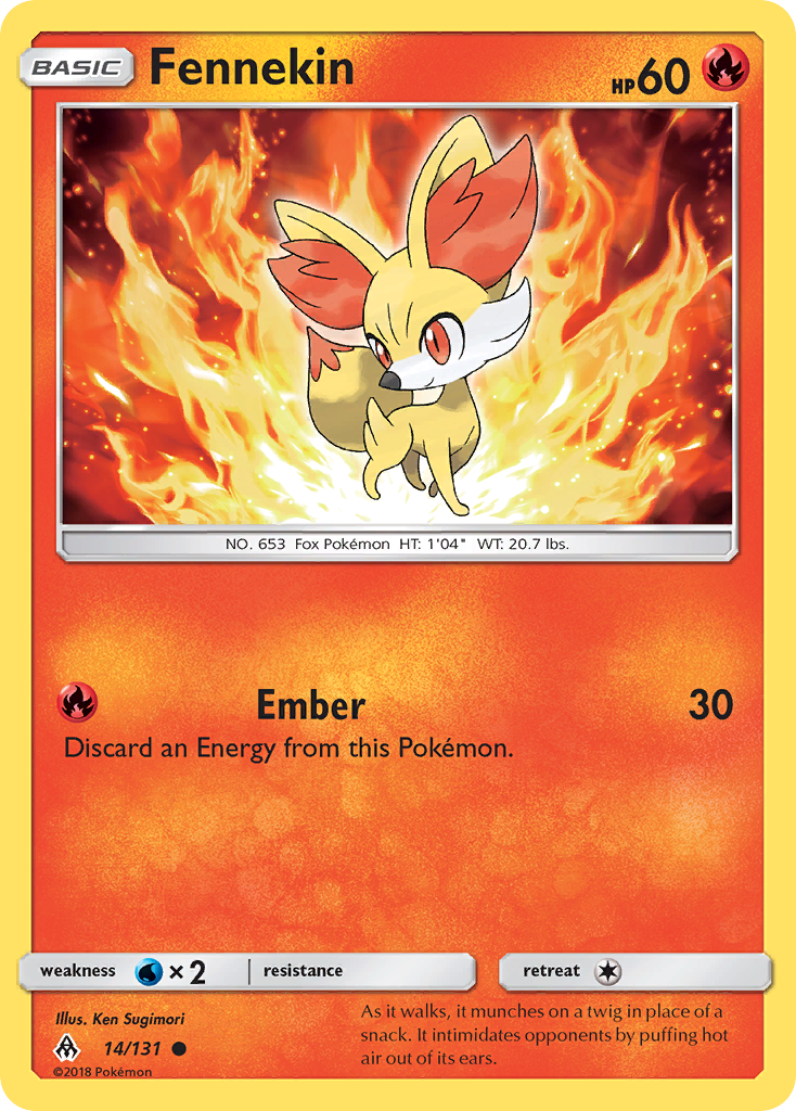 Fennekin (14/131) [Sun & Moon: Forbidden Light] | Enigma On Main