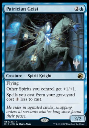 Patrician Geist (Promo Pack) [Innistrad: Midnight Hunt Promos] | Enigma On Main