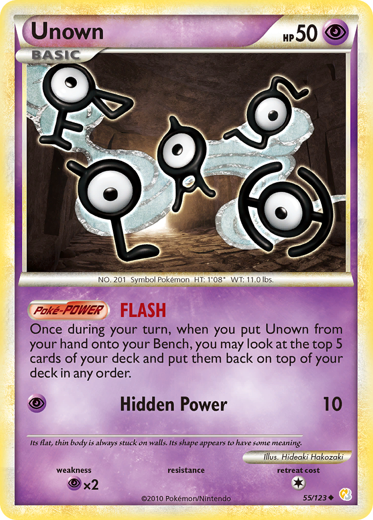 Unown (55/123) [HeartGold & SoulSilver: Base Set] | Enigma On Main