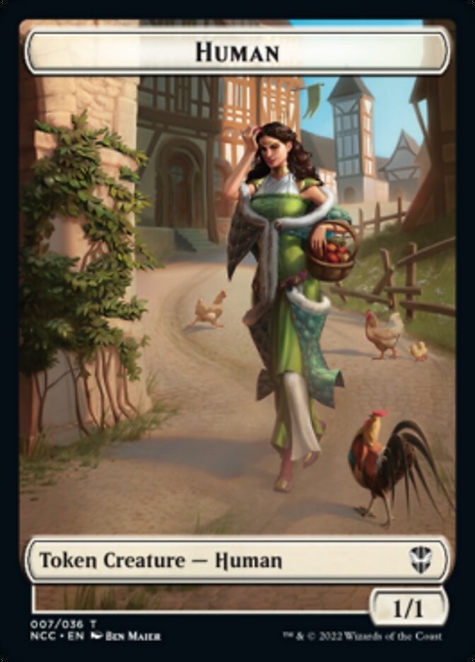 Eldrazi Spawn // Human Double-sided Token [Streets of New Capenna Commander Tokens] | Enigma On Main