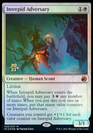 Intrepid Adversary [Innistrad: Midnight Hunt Prerelease Promos] | Enigma On Main