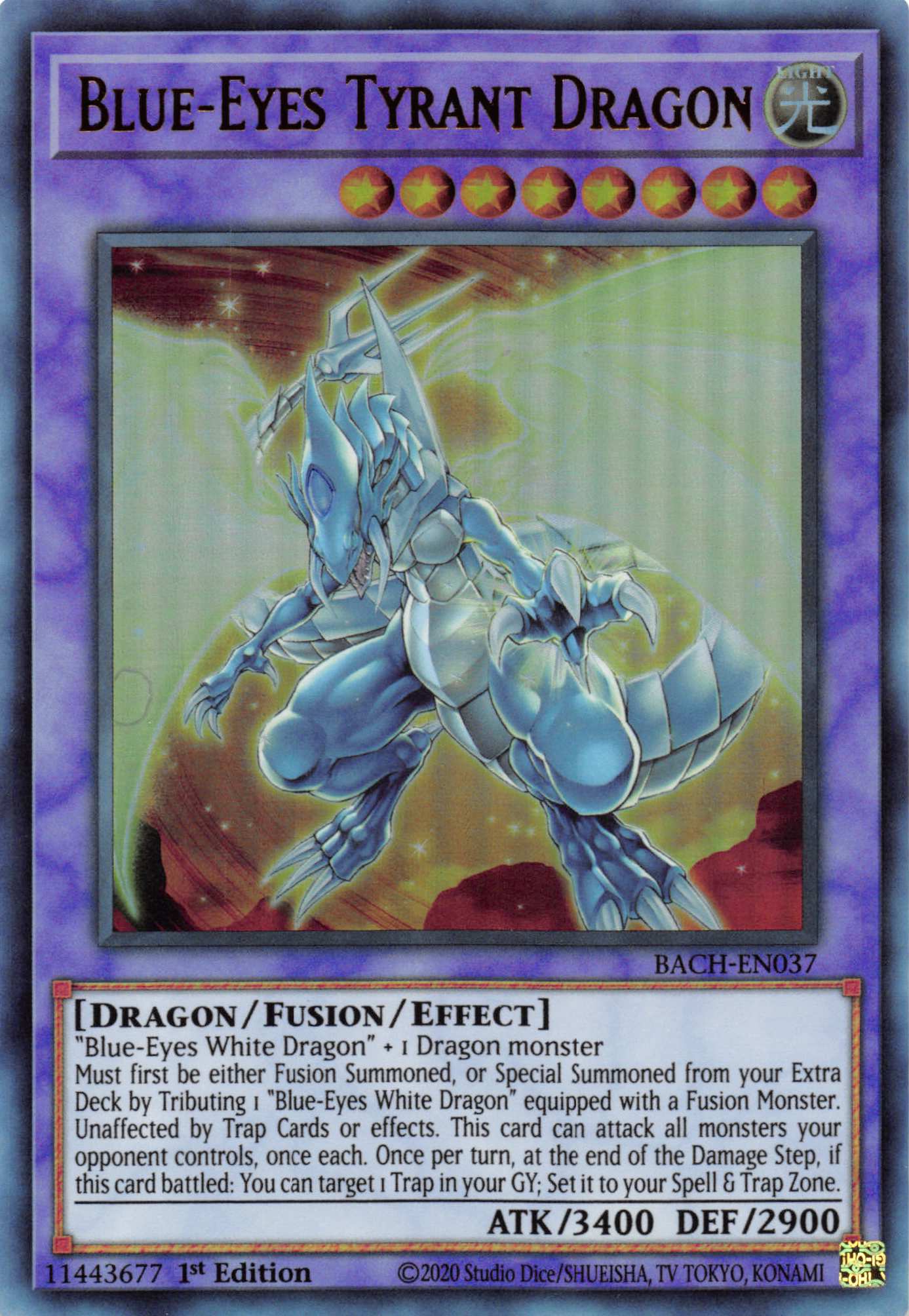 Blue-Eyes Tyrant Dragon [BACH-EN037] Ultra Rare | Enigma On Main