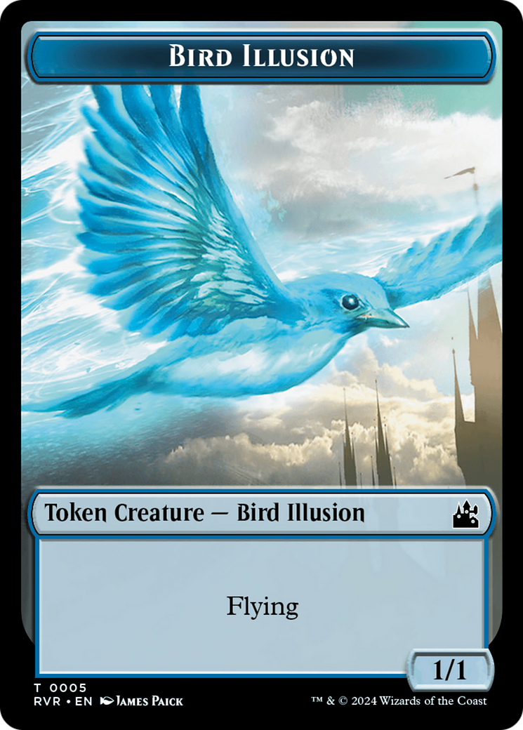 Bird Illusion Token [Ravnica Remastered Tokens] | Enigma On Main