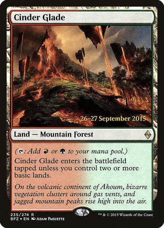 Cinder Glade [Battle for Zendikar Promos] | Enigma On Main