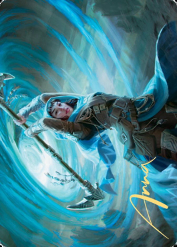 Sea Gate Stormcaller Art Card (Gold-Stamped Signature) [Zendikar Rising Art Series] | Enigma On Main