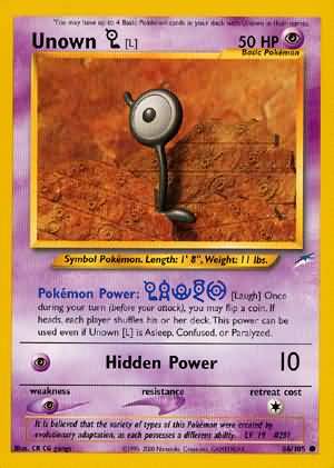 Unown [L] (86/105) [Neo Destiny Unlimited] | Enigma On Main